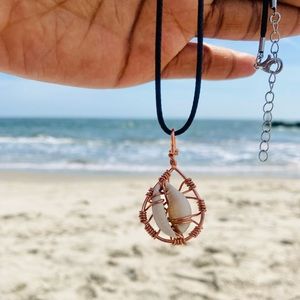 Cowrie Shell Copper Necklace (handmade)